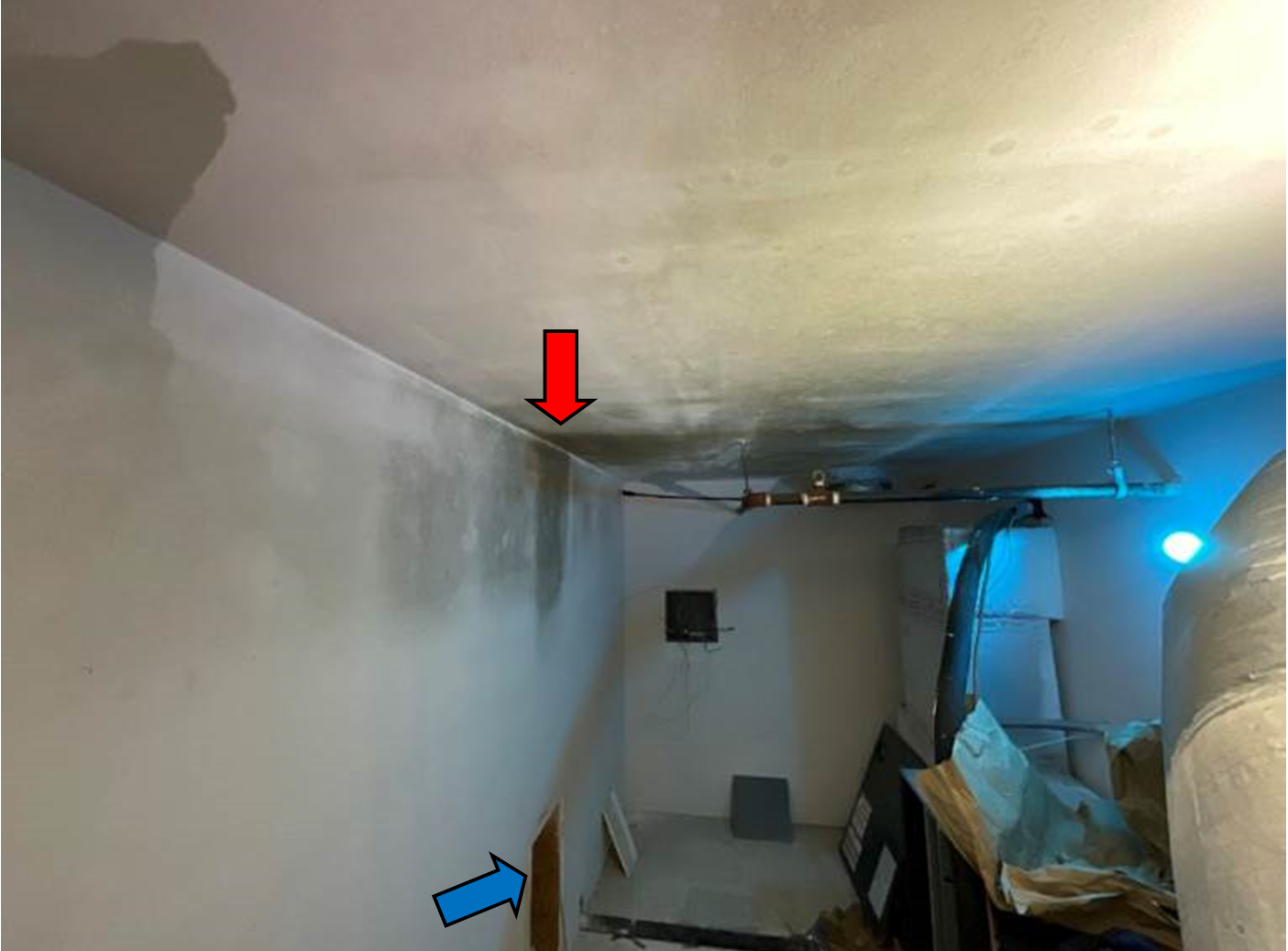 Cold air leaking from AHUs causing organic growth
